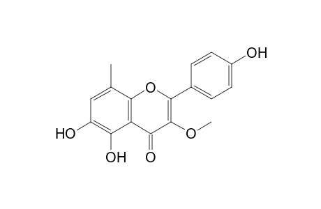 2-(4-hydroxyphenyl)-3-methoxy-8-methyl-5,6-bis(oxidanyl)chromen-4-one