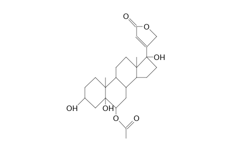 3.beta.,5.alpha.,17.alpha.-Trihydroxy-6-O-acetyl-17.beta.-(2',5'-dihydro-5'-oxo-3'-furyl)-androstan