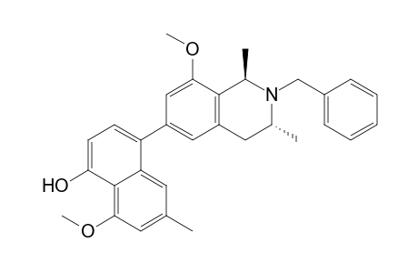 (1R,3R)-N-Benzyl-6-(5'-hydroxy-4'-methoxy-2'-methyl-8'-naphthyl)-8-methoxy-1,3-dimethyl-1,2,3,4-tetrahydroisoquinoline