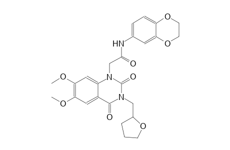 N-(2,3-dihydro-1,4-benzodioxin-6-yl)-2-(6,7-dimethoxy-2,4-dioxo-3-(tetrahydro-2-furanylmethyl)-3,4-dihydro-1(2H)-quinazolinyl)acetamide