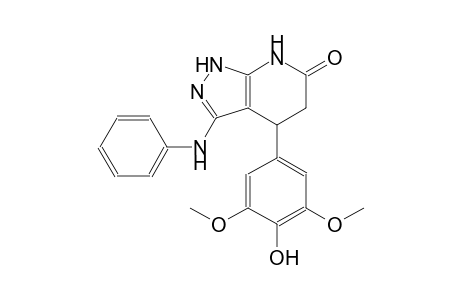 6H-pyrazolo[3,4-b]pyridin-6-one, 1,4,5,7-tetrahydro-4-(4-hydroxy-3,5-dimethoxyphenyl)-3-(phenylamino)-