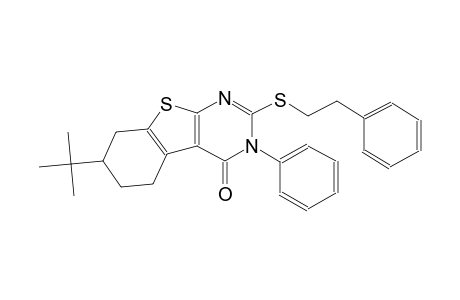 7-tert-butyl-3-phenyl-2-[(2-phenylethyl)sulfanyl]-5,6,7,8-tetrahydro[1]benzothieno[2,3-d]pyrimidin-4(3H)-one