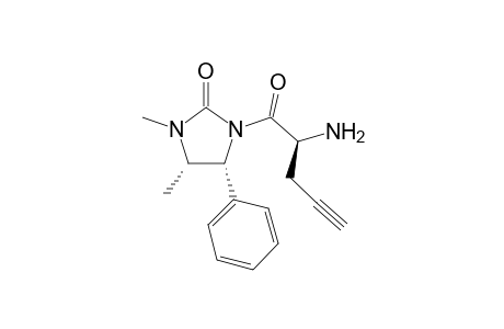 (2S,4'S,5'R)-2-Amino-1-(3',4'-Dimethyl-2'-oxo-5'-phenyl-1'-imidazolyldinyl)-4-pentyn-1-one