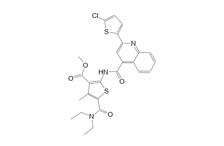 methyl 2-({[2-(5-chloro-2-thienyl)-4-quinolinyl]carbonyl}amino)-5-[(diethylamino)carbonyl]-4-methyl-3-thiophenecarboxylate