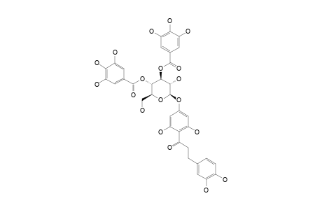 3-HYDROXYPHLORETIN-4'-O-(3'',4''-DI-O-GALLOYL)-BETA-D-GLUCOPYRANOSIDE