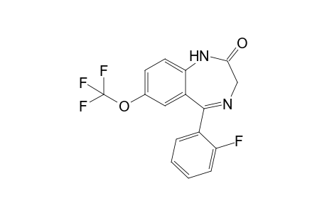 5-(2-fluorophenyl)-7-(trifluoromethoxy)-1,3-dihydro-1,4-benzodiazepin-2-one