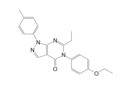 4H-pyrazolo[3,4-d]pyrimidin-4-one, 5-(4-ethoxyphenyl)-6-ethyl-1,5-dihydro-1-(4-methylphenyl)-