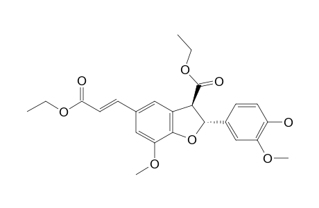 ETHYL-TRANS-5-[(E)-2-ETHOXYCARBONYLVINYL]-2-(4-HYDROXY-3-METHOXYPHENYL)-7-METHOXY-TRANS-2,3-DIHYDROXYBENZOFURAN-3-CARBOXYLATE