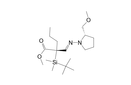 (2R)-2-[tert-butyl(dimethyl)silyl]-2-[(E)-[(2S)-2-(methoxymethyl)-1-pyrrolidinyl]iminomethyl]pentanoic acid methyl ester
