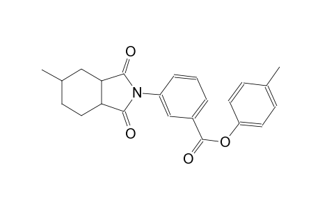 benzoic acid, 3-(octahydro-5-methyl-1,3-dioxo-2H-isoindol-2-yl)-, 4-methylphenyl ester