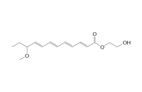 2'-Hydroxyethyl 10-methoxy-2E,4E,6E,8E-dodecatetraenoate