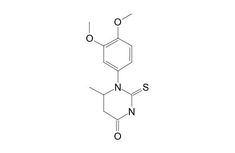 1-(3,4-dimethoxyphenyl)-6-methyl-2-sulfanylidene-1,3-diazinan-4-one