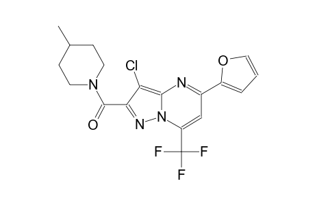 3-chloro-5-(2-furyl)-2-[(4-methyl-1-piperidinyl)carbonyl]-7-(trifluoromethyl)pyrazolo[1,5-a]pyrimidine