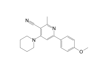 3-Cyano-2-methyl-6-(4-methoxyphenyl)-4-(piperidino)pyridine