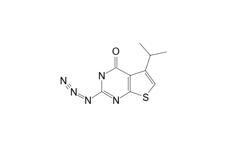 2-AZIDO-5-ISOPROPYLTHIENO-[2,3-D]-PYRIMIDIN-4(3H)-ONE;MAJOR-PRODUCT