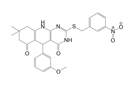 5-(3-methoxyphenyl)-8,8-dimethyl-2-[(3-nitrobenzyl)sulfanyl]-5,8,9,10-tetrahydropyrimido[4,5-b]quinoline-4,6(3H,7H)-dione