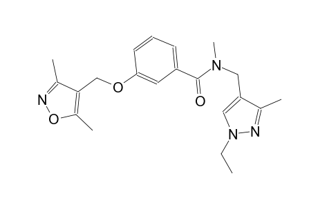 benzamide, 3-[(3,5-dimethyl-4-isoxazolyl)methoxy]-N-[(1-ethyl-3-methyl-1H-pyrazol-4-yl)methyl]-N-methyl-