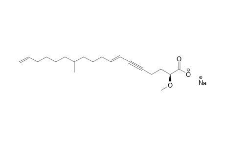 SODIUM-SALT-OF-(Z)-STELLETTIC-ACID-B;SODIUM-SALT-OF-(Z)-(2S)-2-METHOXY-12-METHYLOCTADECA-7,17-DIEN-5-YNOIC-ACID