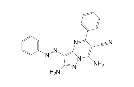 2,7-diamino-5-phenyl-3-(phenyldiazenyl)pyrazolo[1,5-a] pyrimidine-6-carbonitrile