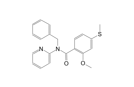 N-benzyl-2-methoxy-4-(methylsulfanyl)-N-(2-pyridinyl)benzamide
