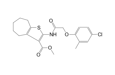 4H-cyclohepta[b]thiophene-3-carboxylic acid, 2-[[(4-chloro-2-methylphenoxy)acetyl]amino]-5,6,7,8-tetrahydro-, methyl ester