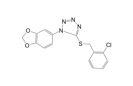 1-(1,3-benzodioxol-5-yl)-1H-tetraazol-5-yl 2-chlorobenzyl sulfide