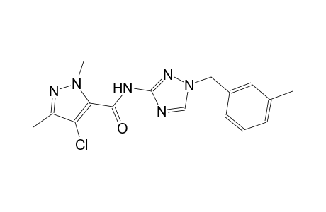 4-chloro-1,3-dimethyl-N-[1-(3-methylbenzyl)-1H-1,2,4-triazol-3-yl]-1H-pyrazole-5-carboxamide