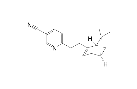 6-[2-[(1R,5R)-6,6-dimethyl-4-bicyclo[3.1.1]hept-3-enyl]ethyl]pyridine-3-carbonitrile