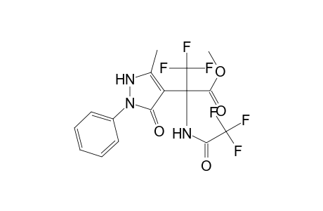 3,3,3-trifluoro-2-(5-keto-3-methyl-1-phenyl-3-pyrazolin-4-yl)-2-[(2,2,2-trifluoroacetyl)amino]propionic acid methyl ester