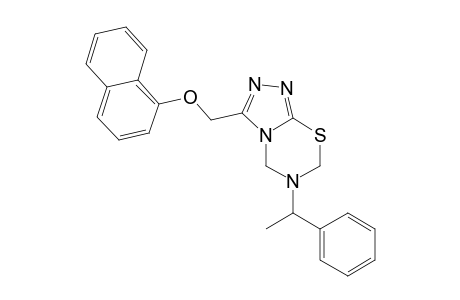 3-.alpha.-(Phenylethyl)-2,4-dihydro-6-[.alpha.-naphthyloxymethyl]-(1,2,4)-triazolo[3,4-b]-(1,3,5)-thiadiazine