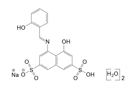 4-HYDROXY-5-(SALICYLIDENEAMINO)-2,7-NAPHTHALENEDISULFONIC ACID, MONOSODIUM SALT, DIHYDRATE