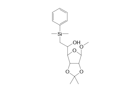 Methyl 2,3-O-isopropylidene-6-deoxy-6-(phenyldimethylsilyl)-.alpha.-L-talofuranoside