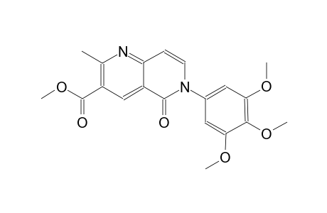 1,6-naphthyridine-3-carboxylic acid, 5,6-dihydro-2-methyl-5-oxo-6-(3,4,5-trimethoxyphenyl)-, methyl ester