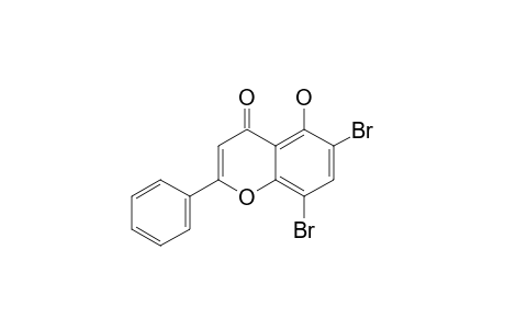 6,8-DIBROMO-5-HYDROXY-2-PHENYLCHROMONE