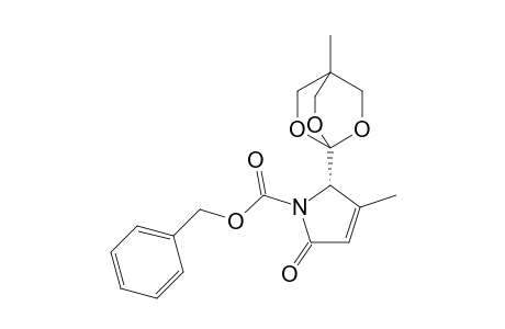 (2S)-3-Methyl-2-(4-methyl-2,6,7-trioxabicyclo[2.2.2]oct-1-yl)-5-oxo-2,5-dihydropyrroe-1-carboxylic acid benzyl ester