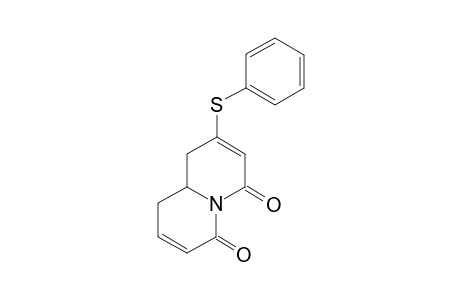 2-(Phenylthio)-9,9a-dihydro-1H-quinolizine-4,6-dione