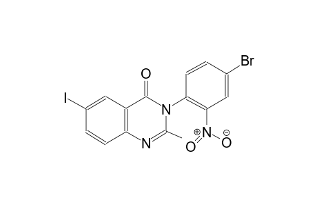 3-(4-bromo-2-nitrophenyl)-6-iodo-2-methyl-4(3H)-quinazolinone