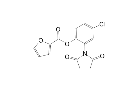 4-chloro-2-(2,5-dioxo-1-pyrrolidinyl)phenyl 2-furoate