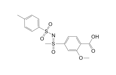 Benzoic acid, 2-methoxy-4-[S-methyl-N-[(4-methylphenyl)sulfonyl]sulfonimidoyl]-, (.+-.)-