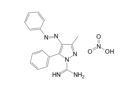 3-METHYL-5-PHENYL-4-(PHENYLAZO)PYRAZOLE-1-CARBOXAMIDINE, MONONITRATE