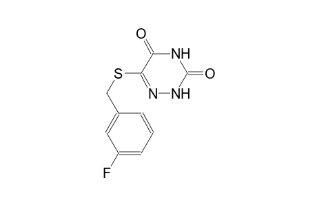 1,2,4-triazine-3,5(2H,4H)-dione, 6-[[(3-fluorophenyl)methyl]thio]-
