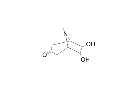8-Azabicyclo[3.2.1]octan-3-one, 6,7-dihydroxy-8-methyl-