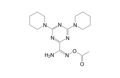 N'-(acetyloxy)-4,6-di(1-piperidinyl)-1,3,5-triazine-2-carboximidamide