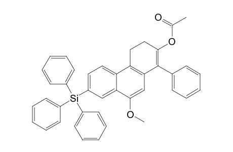 2-(Triphenylsilyl)-7-acetoxy-8-phenyl-10-methoxy-5,6-dihydrophenanthrene