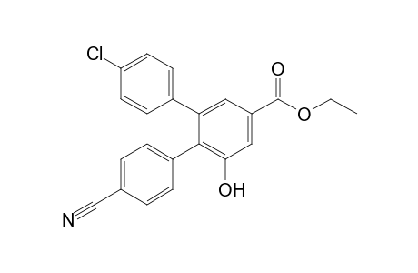3-(4-Chlorophenyl)-4-(4-cyanophenyl)-5-hydroxy-benzoic acid ethyl ester