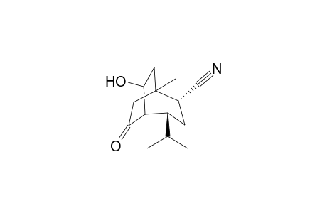 (2R,4R)-6-hydroxy-4-isopropyl-1-methyl-9-oxobicyclo[3.2.2]nonane-2-carbonitrile