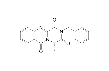 (4S)-2-Benzyl-4-methyl-2,4-dihydro-1H-pyrazino[2,1-b]quinazoline-1,3,6-trione