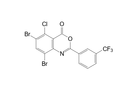 5-chloro-6,8-dibromo-2-(alpha,alpha,alpha-trifluoro-m-tolyl)-4H-3,1-benzoxazin-4-one