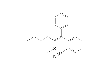 1-(2-cyanophenyl)-1-phenyl-2-methylthiohexene