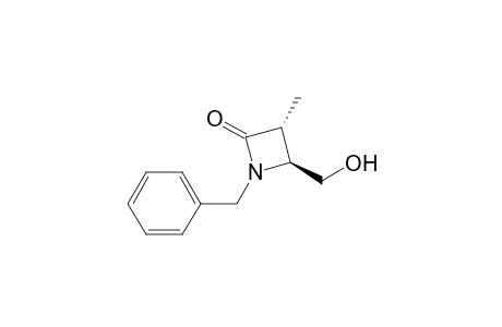 trans-1-Benzyl-4-hydroxymethyl-3-methylazetidin-2-one